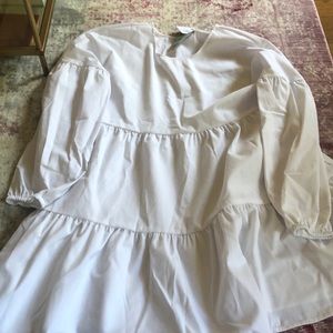 Urban Outfitters White Babydoll Dress